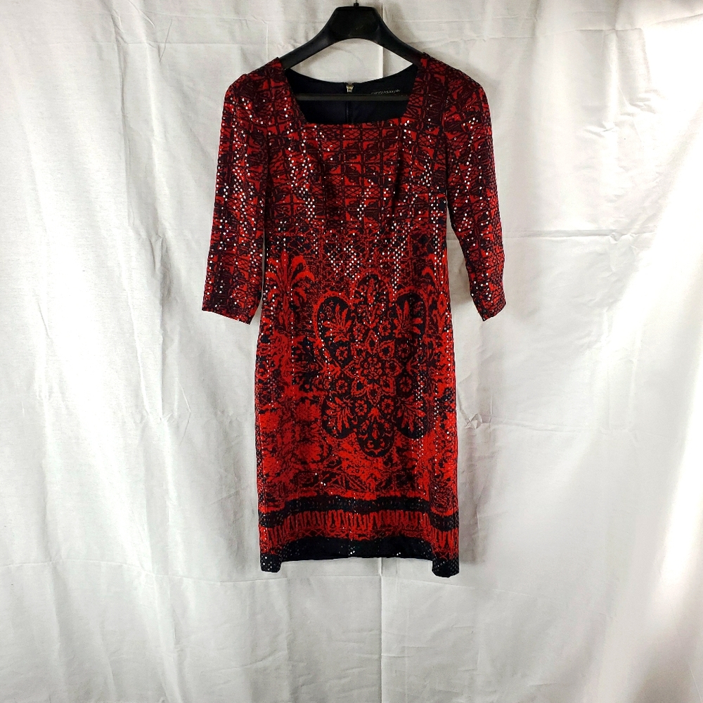 Beautiful red and black dress